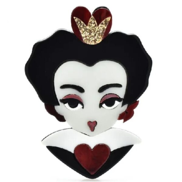 Broche reina de corazones