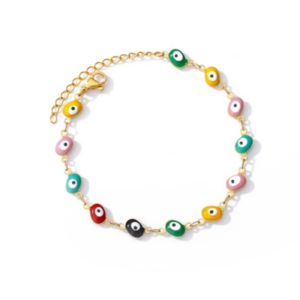 Pulsera Ojo turco esmaltado multicolor