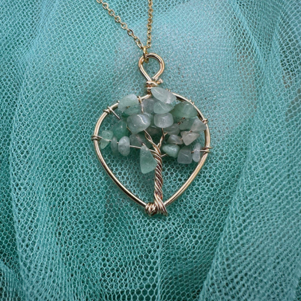 Collar Arbol de la Vida Corazon de Piedra - Imagen 2