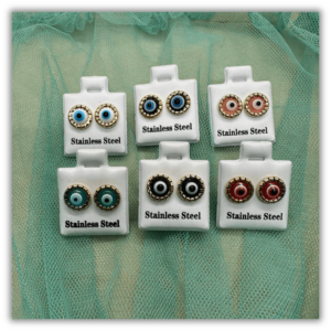 Pendientes Acero Ojo Turco