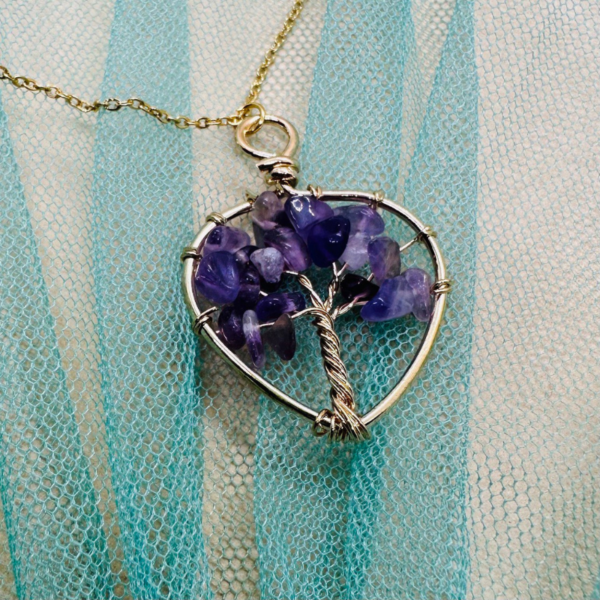 Collar Arbol de la Vida Corazon de Piedra - Imagen 5