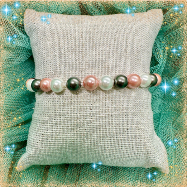 Pulseras de Perlas de Colores - Imagen 2