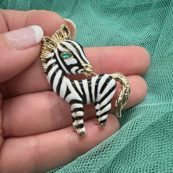 Broche para Ropa Cebra Memorias de Africa - Imagen 2