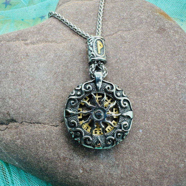 Collar Acero Vegvisir Vikingo - Imagen 2