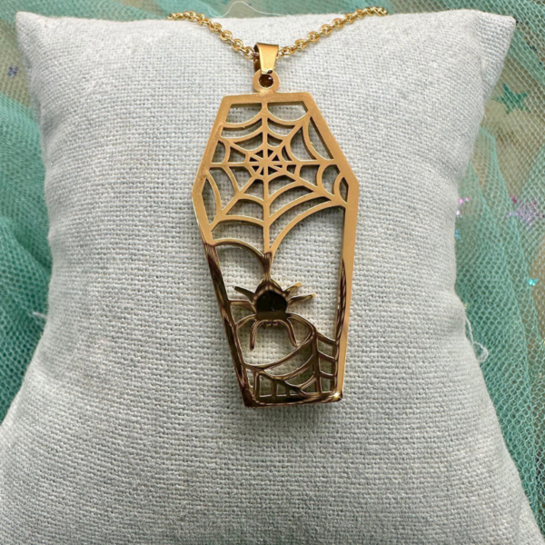 Collar Acero Dorado Ataud