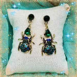 Pendientes Fiesta Araña Esmeralda