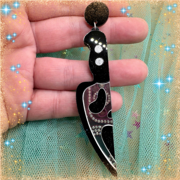 Pendientes acrilicos Scary Movie - Imagen 2