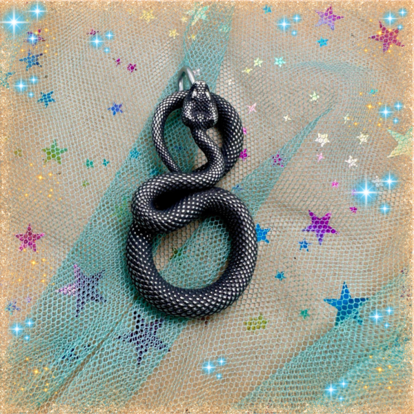Colgante Serpiente Acero Envejecido